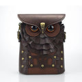 Vintage Owl Mini Crossbody Bag, Unique Retro PU Leather Small Shoulder Phone Purse for Women