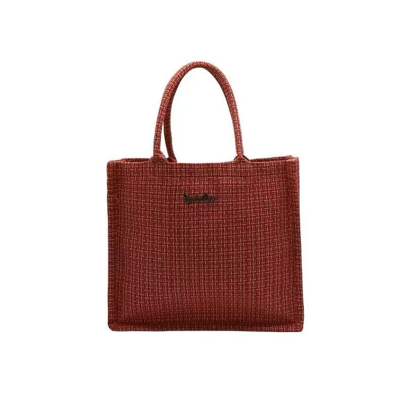 Vintage Suede Leopard Print Tote Bag, Large Capacity Lazy Style Shoulder Handbag
