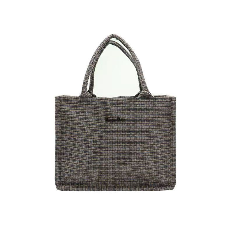 Vintage Suede Leopard Print Tote Bag, Large Capacity Lazy Style Shoulder Handbag