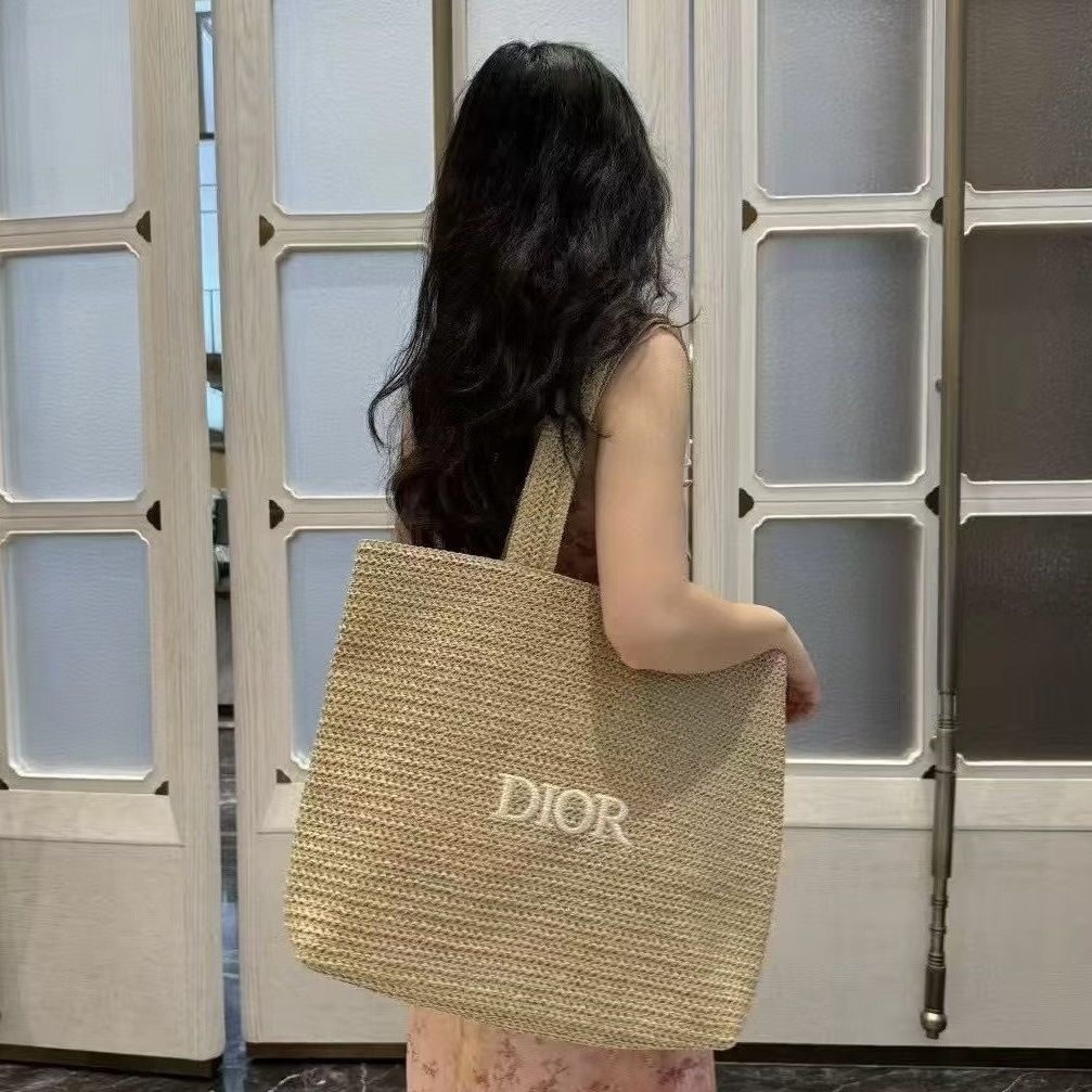 Straw Woven Tote Bag, Summer Beach Crossbody Handbag for Women