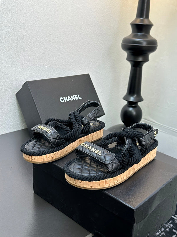 GCS2 Leather shoes Women35-41 Slipper with box