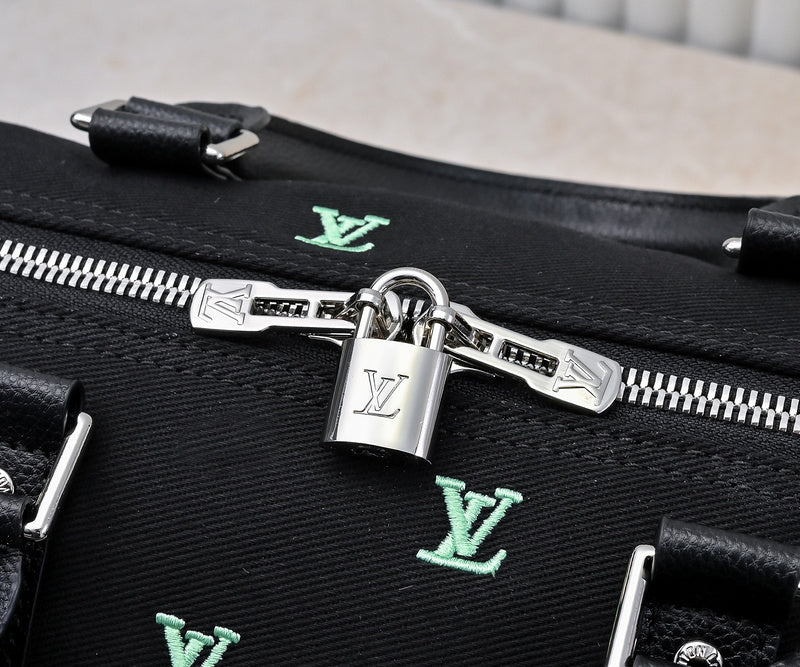 LLP197 Leather Bag 50-29-23CM Embroidery Travel Bags