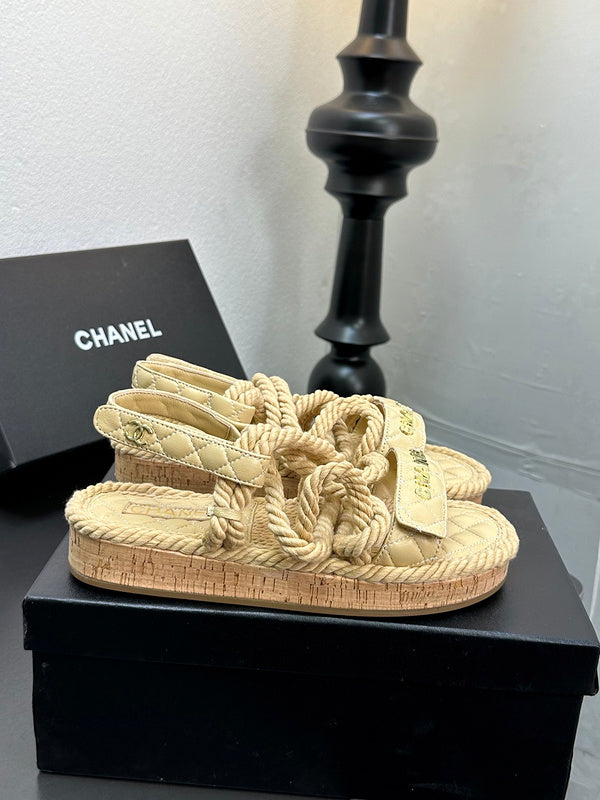 GCS2 Leather shoes Women35-41 Slipper with box